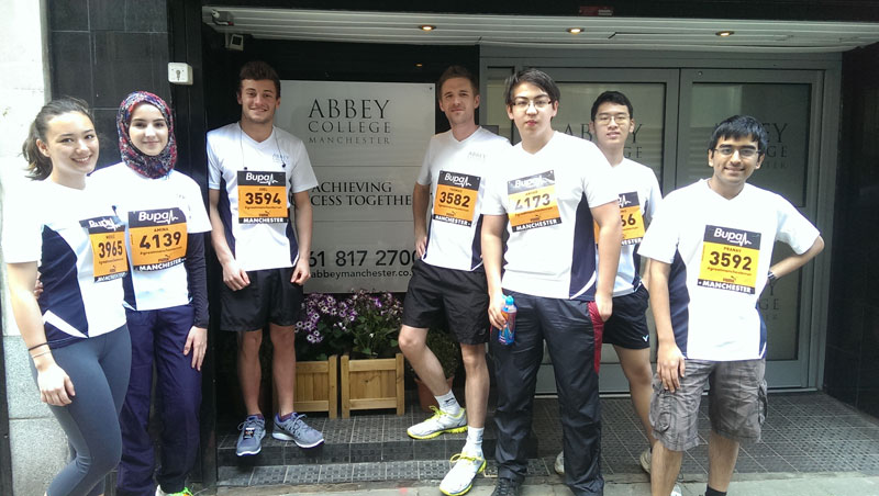 Abbey College Manchester Students at the Great Manchester Run