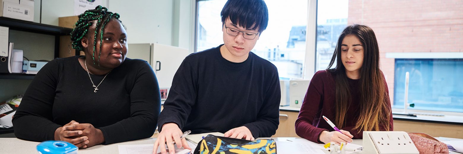 Students at Abbey College manchester