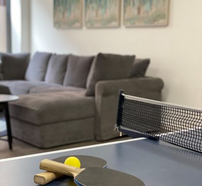 Common Room with a Sofa & Ping Pong Table