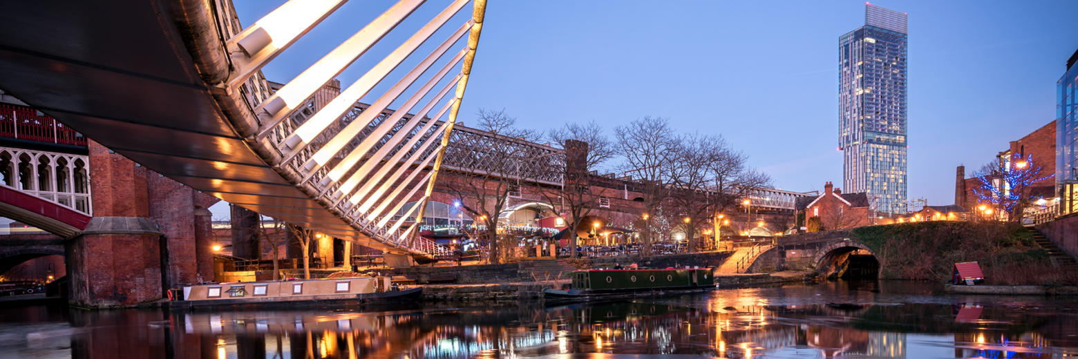 Canal in central Manchester